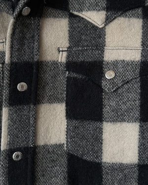 80s Ralph Lauren Plaid Wool Shacket | M