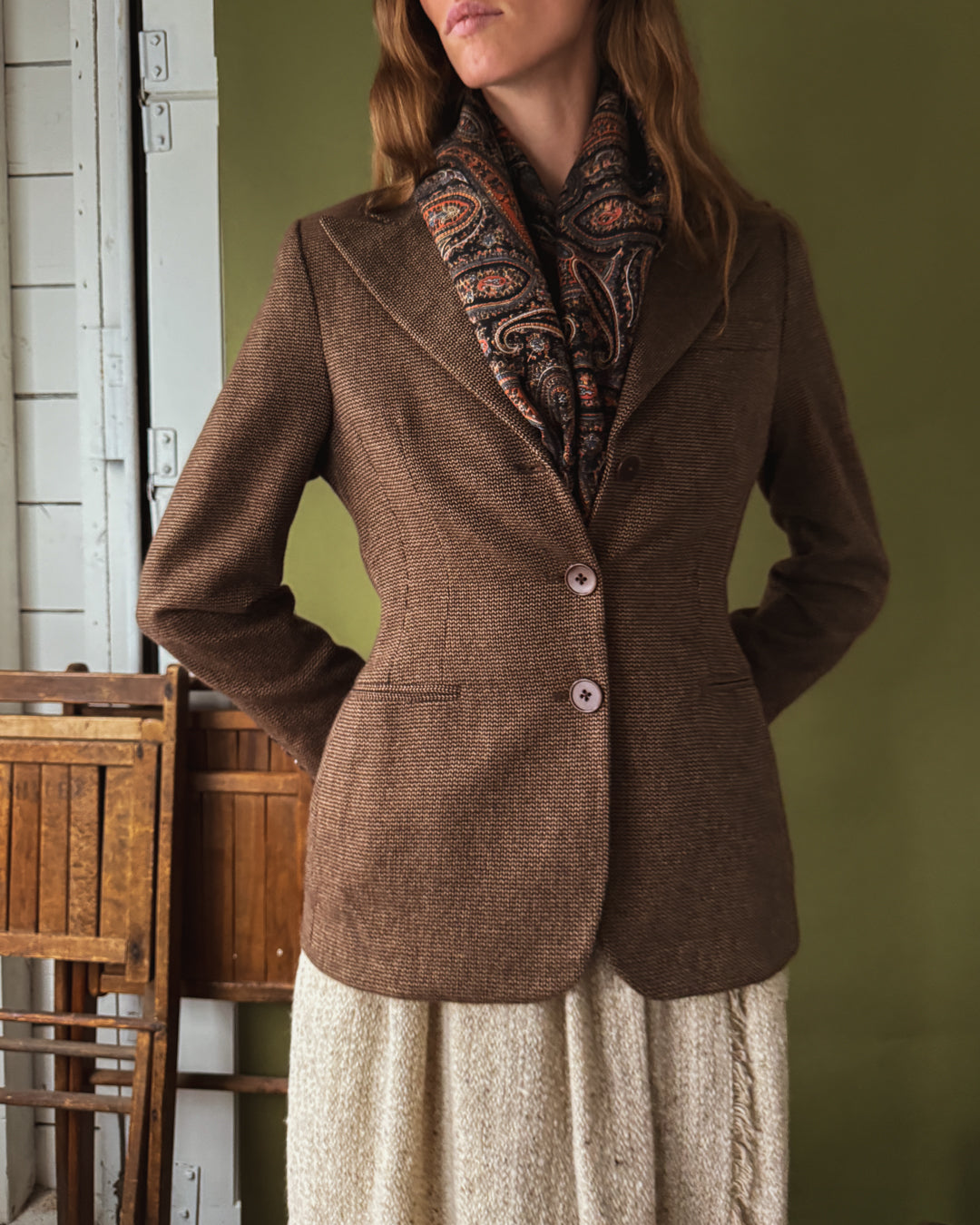 Ralph Lauren Purple Label Cashmere Blazer | M