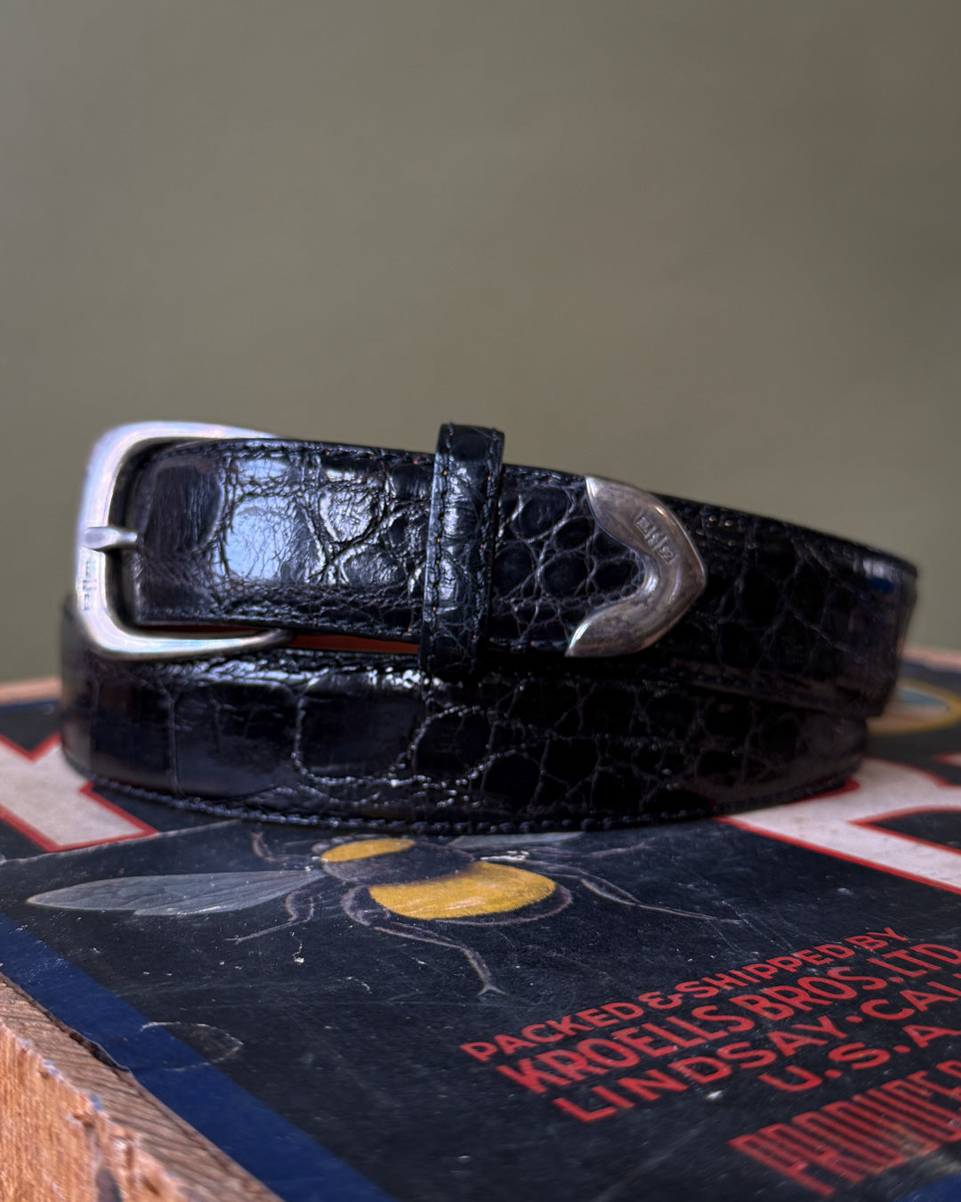 90s Ralph Lauren Sterling Alligator Belt