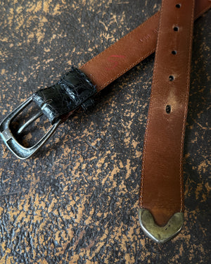 90s Ralph Lauren Sterling Alligator Belt