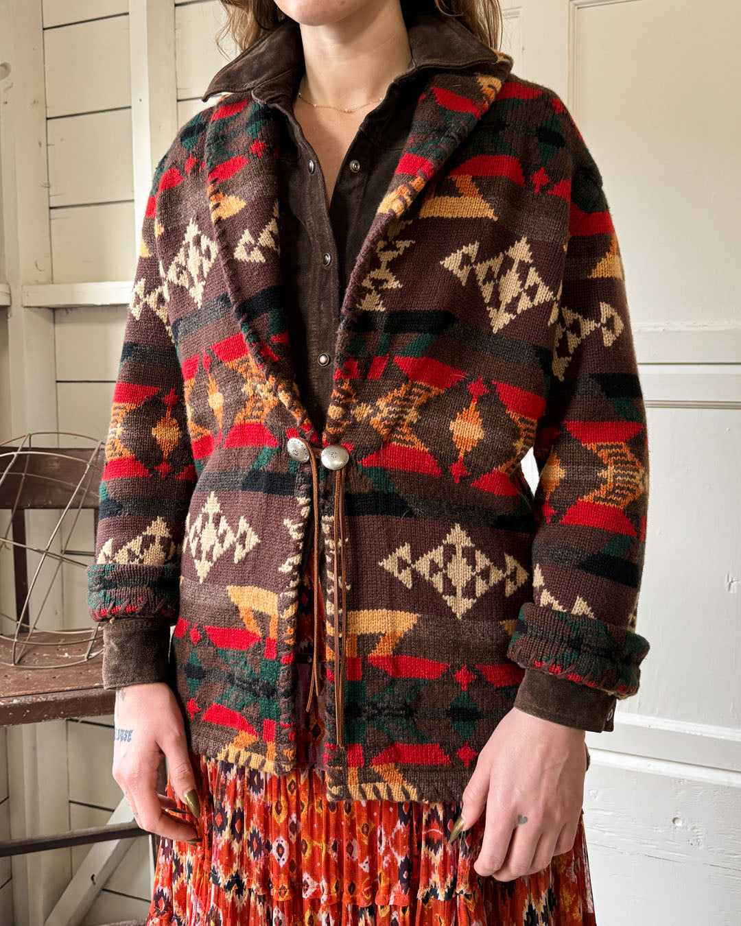 Ralph Lauren Hand Knit Ranch Sweater | M-L