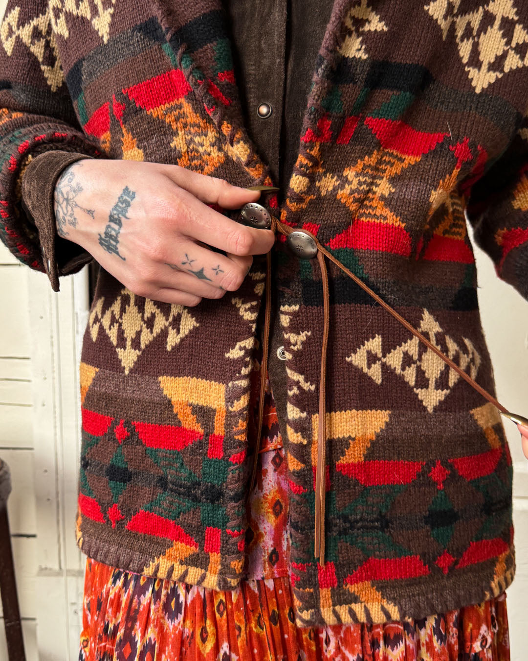 Ralph Lauren Hand Knit Ranch Sweater | M-L