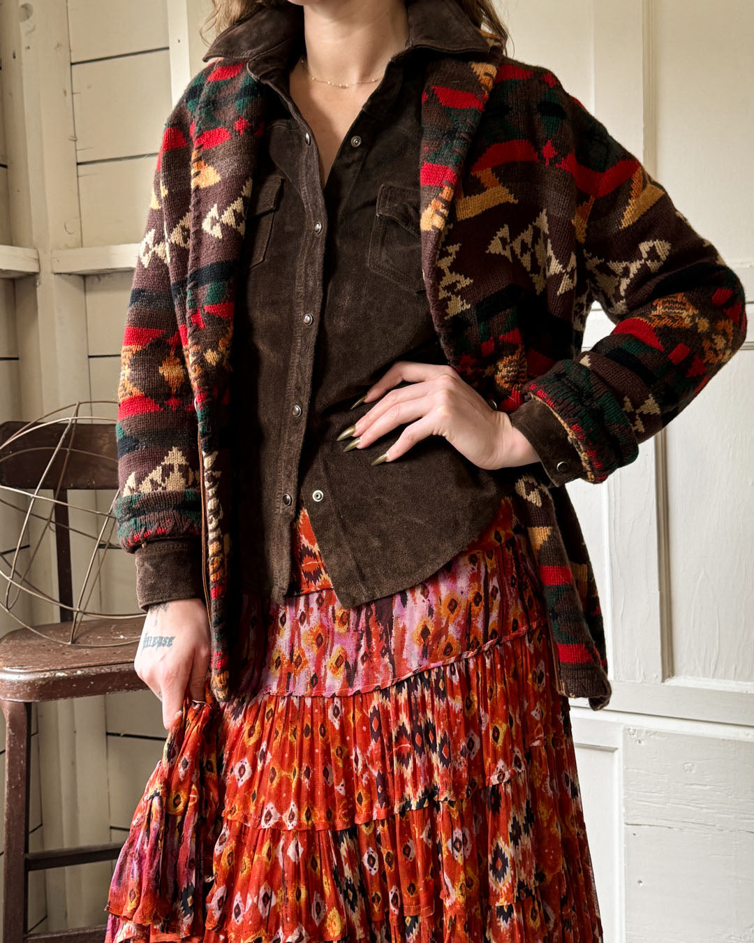 Ralph Lauren Hand Knit Ranch Sweater | M-L