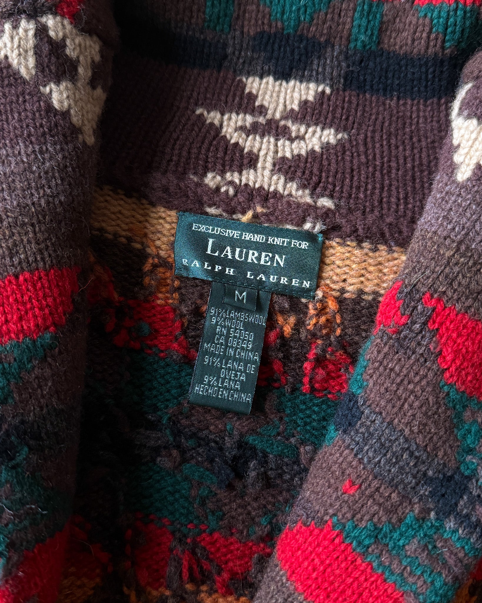 Ralph Lauren Hand Knit Ranch Sweater | M-L