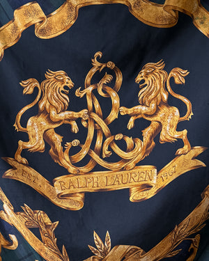 80s Ralph Lauren Baroque Silk Scarf