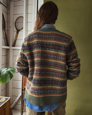 Ralph Lauren Fair Isle Pocket Sweater | L