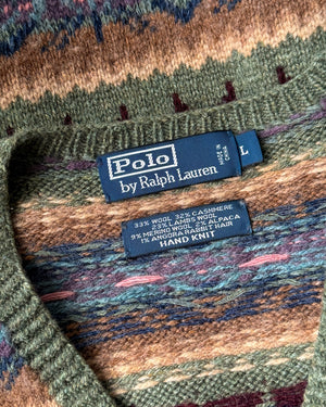 Ralph Lauren Fair Isle Pocket Sweater | L