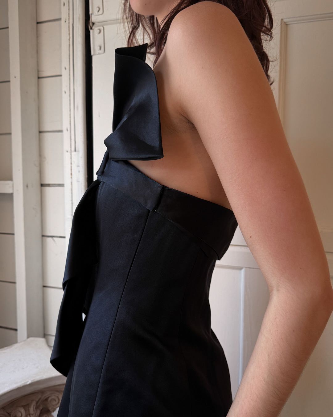 ralph lauren black silk dress Lauren Ralph Lauren Black Silk Ruffle Dress Romantic Cocktail Date Night Feminin