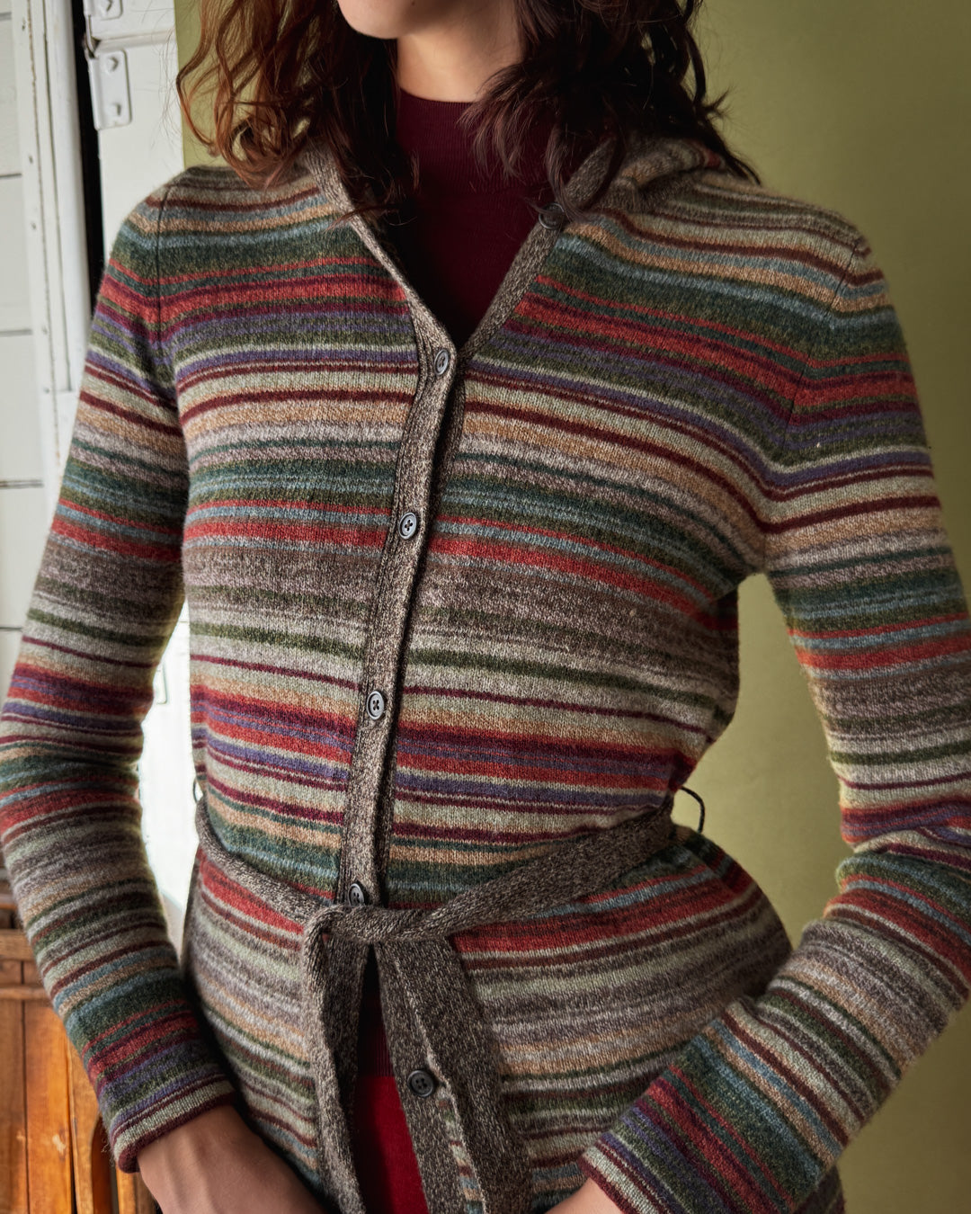 90s Ralph Lauren Hooded Sweater | S