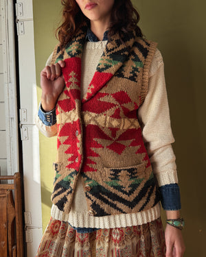 90s Ralph Lauren Wool Vest | M