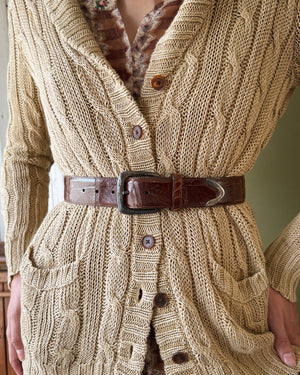 80s Ralph Lauren Sterling Alligator Belt