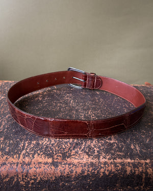80s Ralph Lauren Sterling Alligator Belt