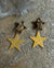 80s Richard Kerr Crystal Star Earrings