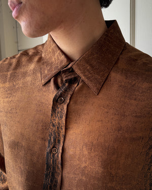 00s Cavalli Silk Shirt | L-XL