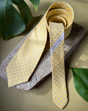 Ferragamo Elephants Silk Tie