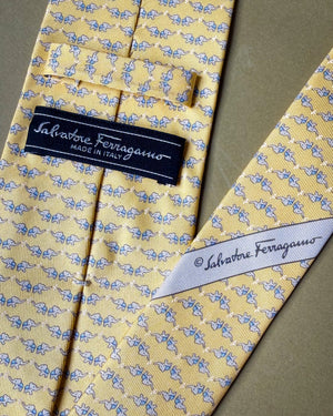 Ferragamo Elephants Silk Tie