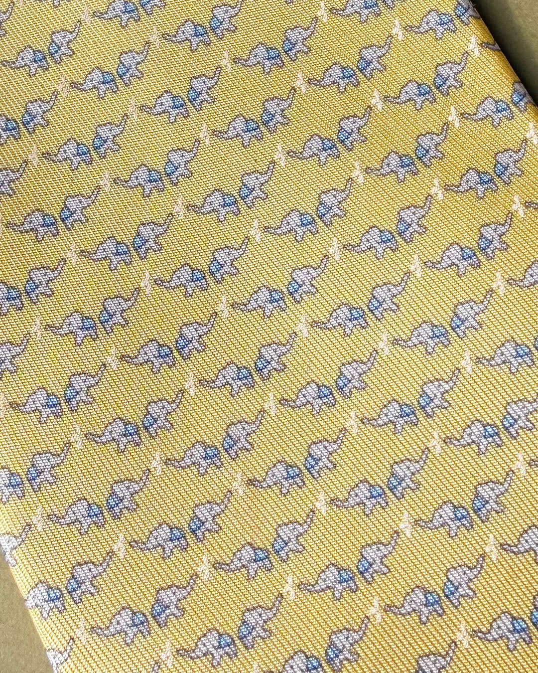 Ferragamo Elephants Silk Tie