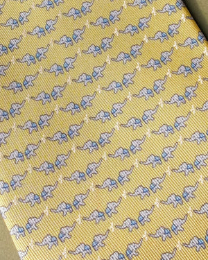 Ferragamo Elephants Silk Tie