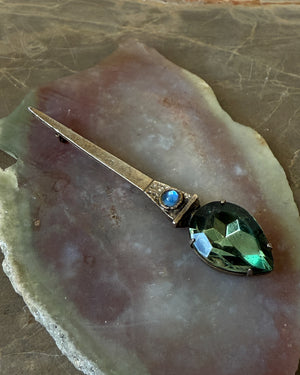Crystal Sceptre Brooch