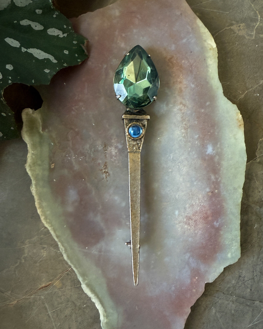 Crystal Sceptre Brooch
