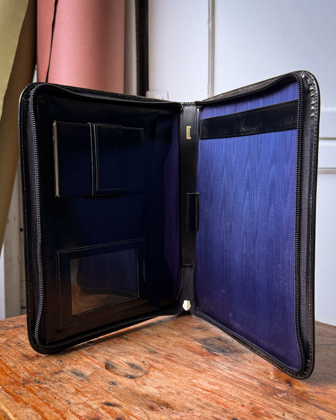 Smythson Leather Writing Folder - Lucky Vintage