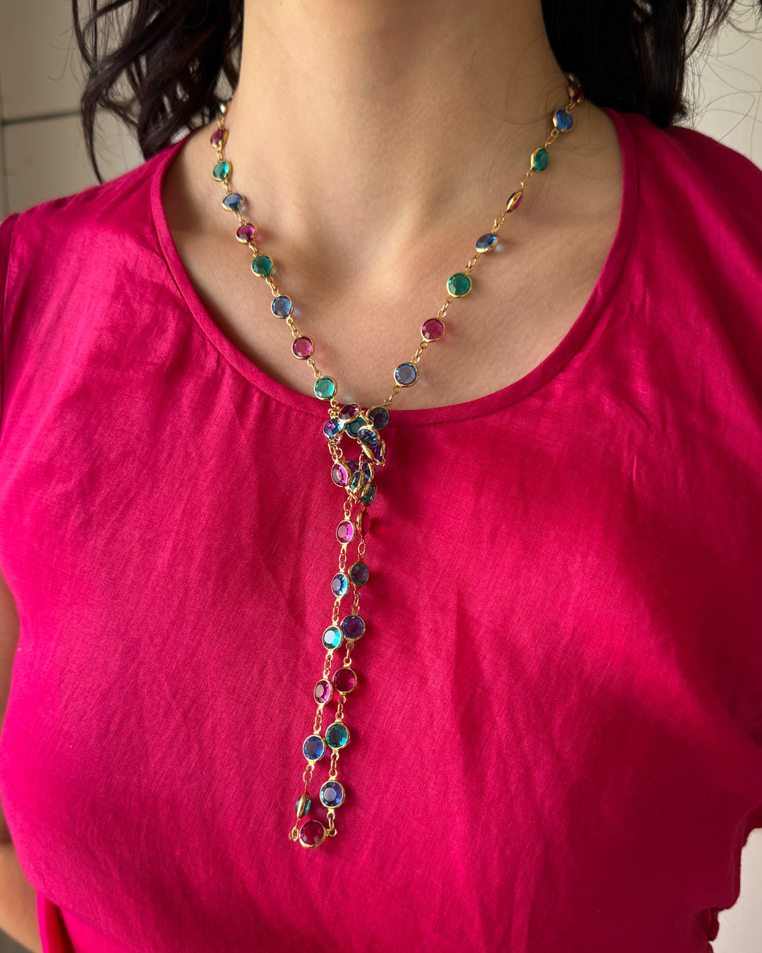 Swarovski Bezel Crystal Necklace