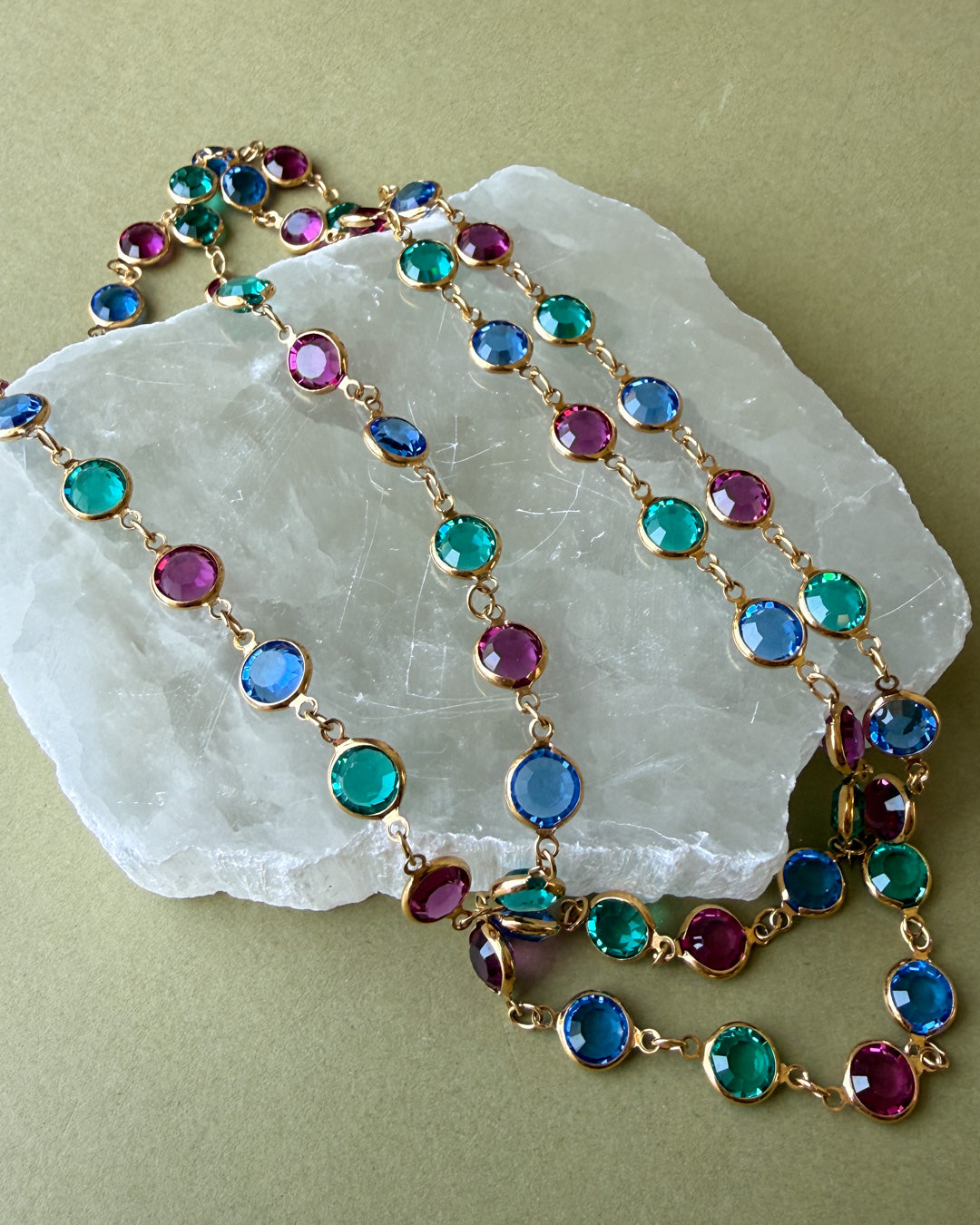 Swarovski Bezel Crystal Necklace