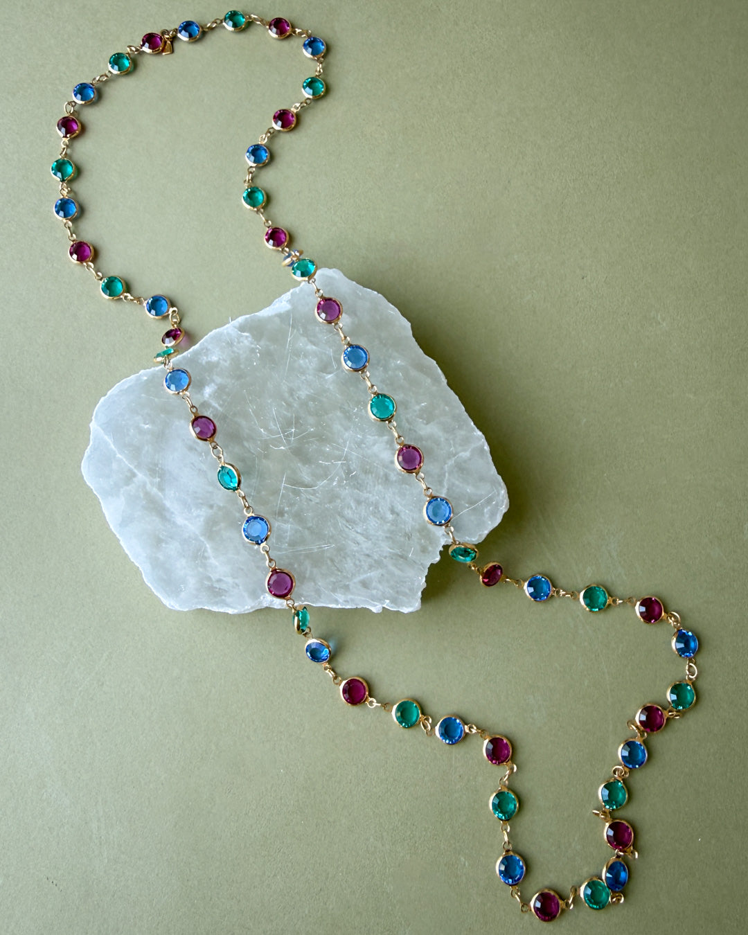 Swarovski Bezel Crystal Necklace