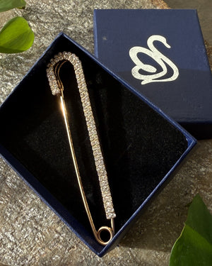 Swarovski Crystal Safety Pin
