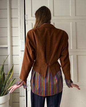 90s Tahari Cropped Wool Blazer | S-M