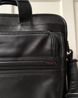 Tumi Leather Briefcase Bag