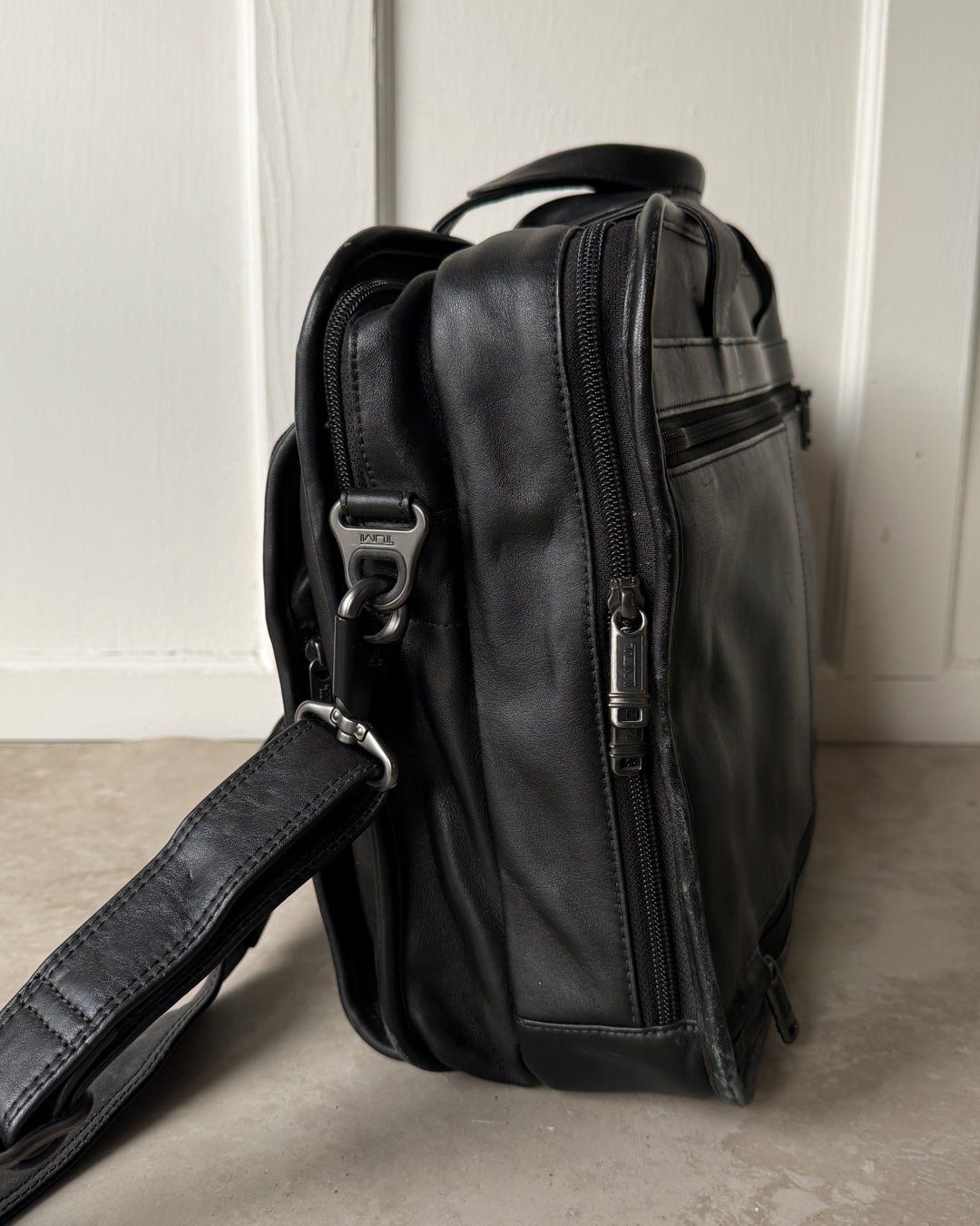 Tumi Leather Briefcase Bag