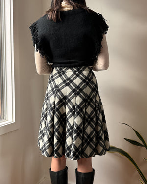 80s Valentino Cashmere Skirt | S