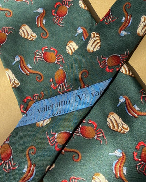 Valentino Sea Life Silk Tie