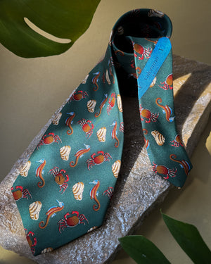 Valentino Sea Life Silk Tie