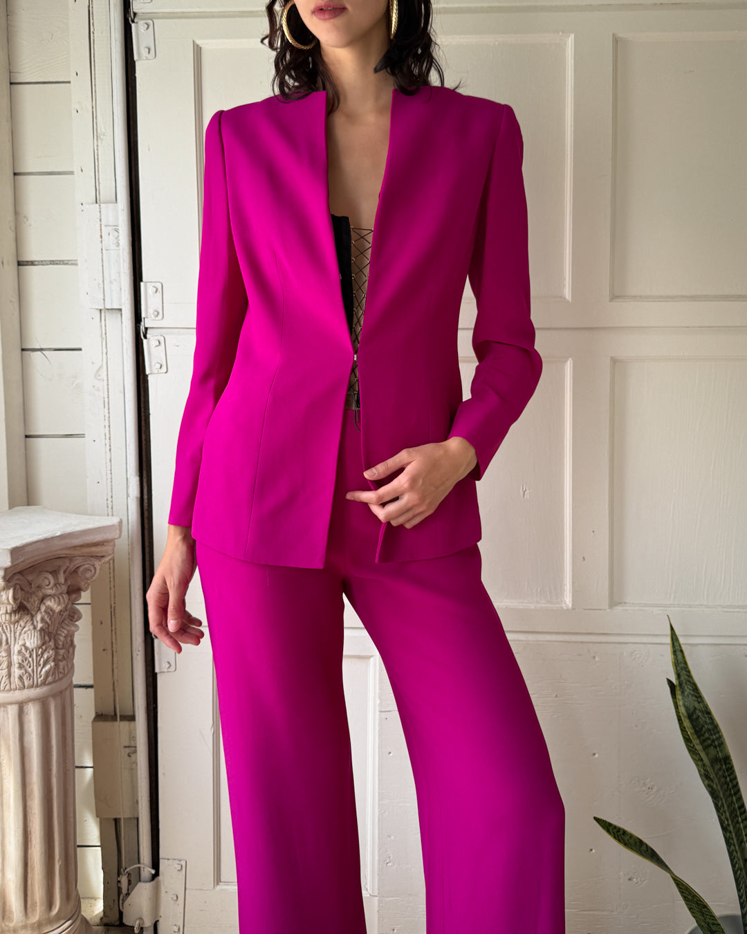 90s Versace Pant Suit | M