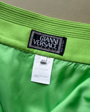 80s Versace Lime Skirt | S