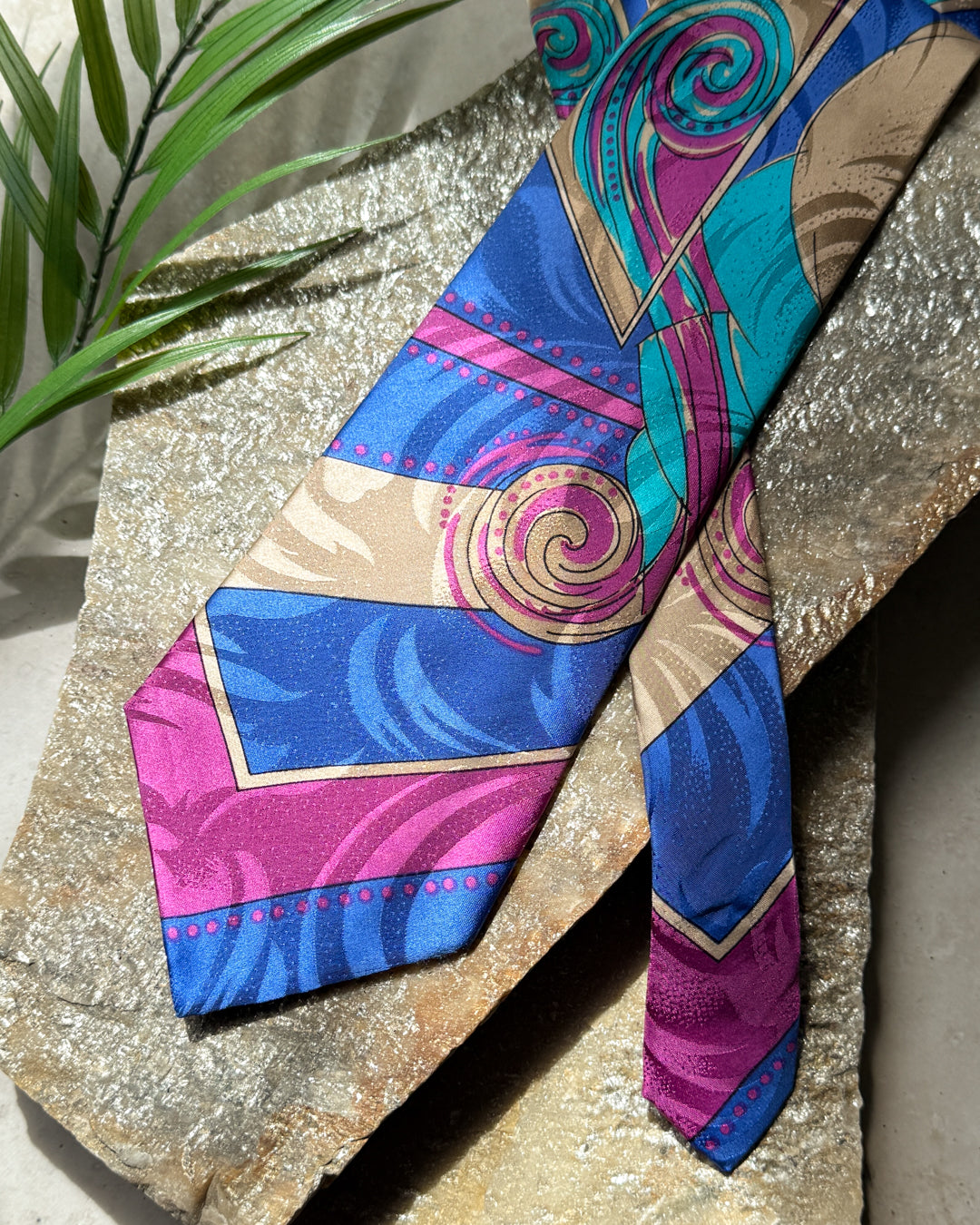 90s Versace Multicolor Silk Tie