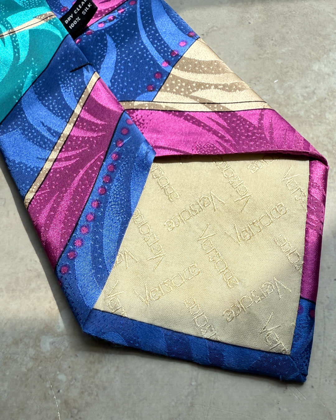 90s Versace Multicolor Silk Tie