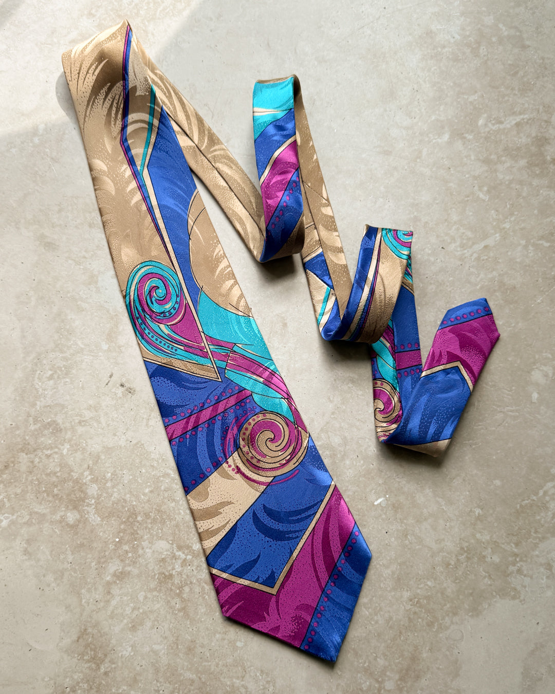 90s Versace Multicolor Silk Tie