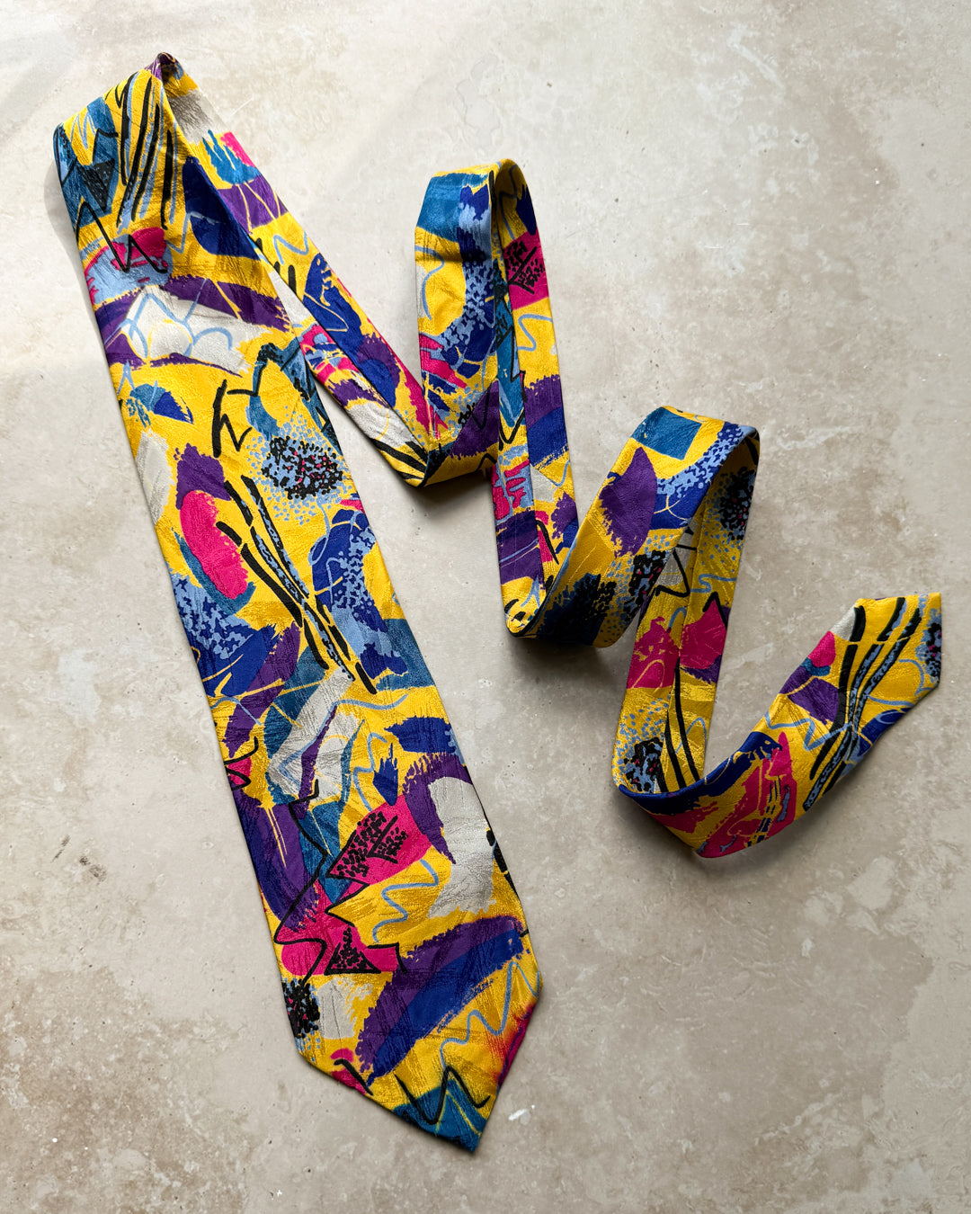 90s Versace V2 Silk Tie