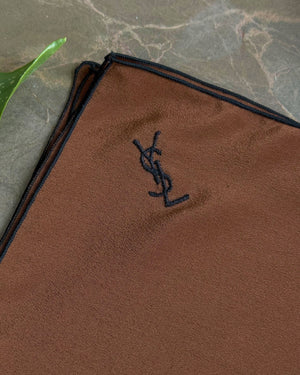 YSL Embroidered Silk Hankerchief