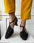 90s YSL T-Strap Black Heels