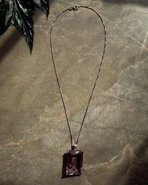 Alexandrite Glass Pendant Necklace