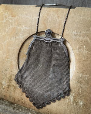 1920s Silver Mesh Purse