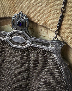 1920s Silver Mesh Purse
