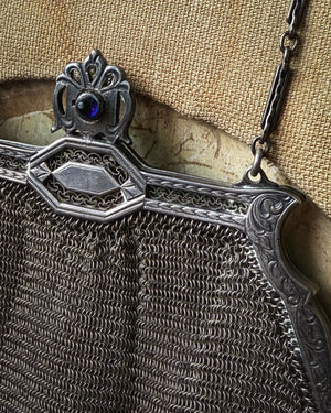 1920s Silver Mesh Purse