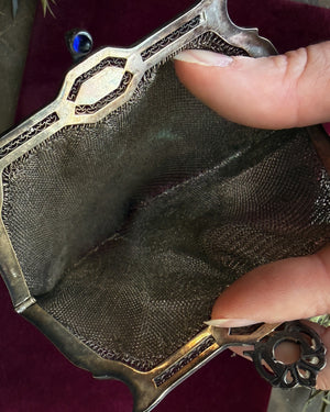 1920s Silver Mesh Purse