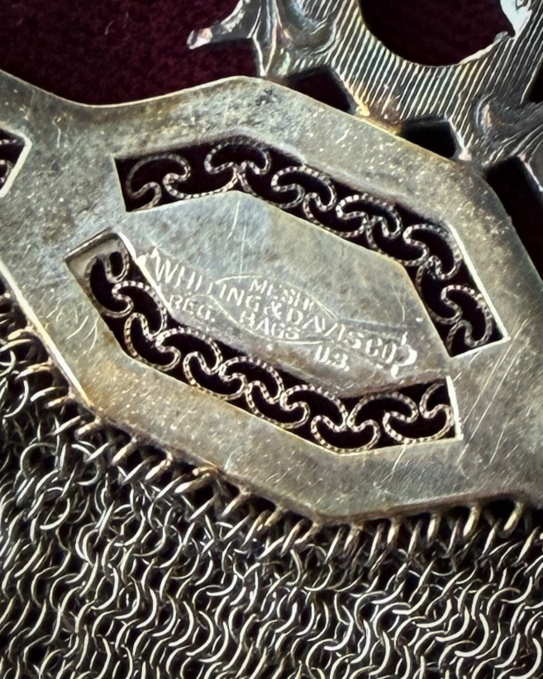 1920s Silver Mesh Purse