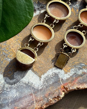 Antique Cameo Shell Link Bracelet